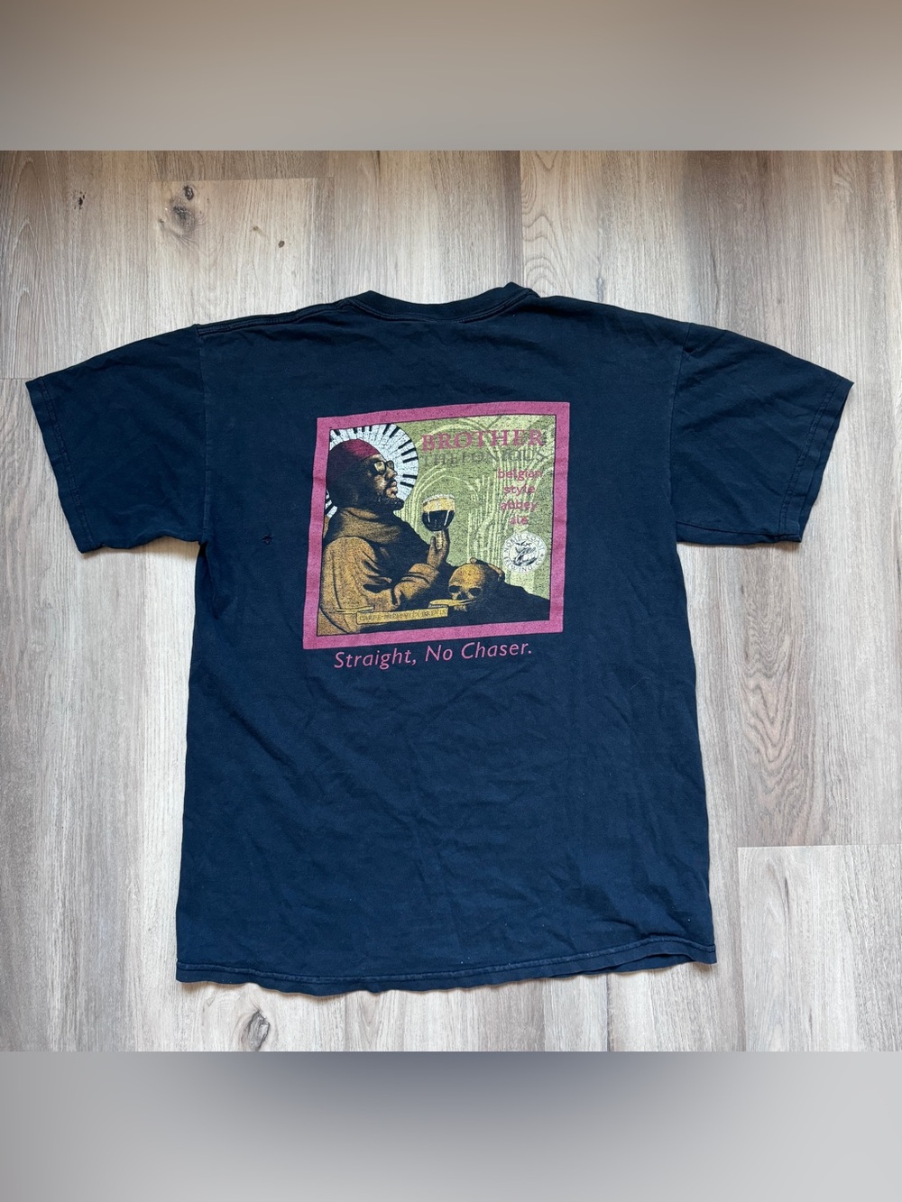 Unique North Coast Brewing Co. "Brother Thelonious" graphic T-shirt